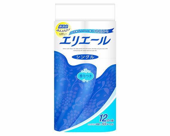 【ふるさと納税】No.160 エリエールトイレットティシュー12ロール（シングル）×6パック ／ トイレットペーパー ティッシュ 送料無料 埼玉県