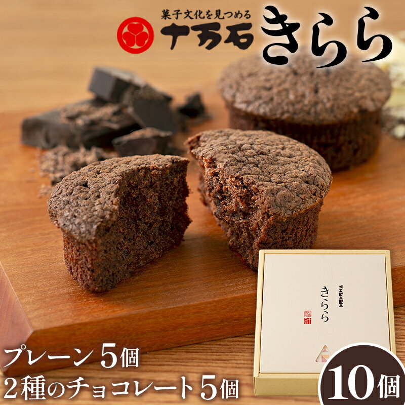 【ふるさと納税】きらら2種のチョコレート 10個入 / 焼菓子 おやつ デザート ホワイトチョコ ココアパウダー 送料無料 埼玉県 No.446