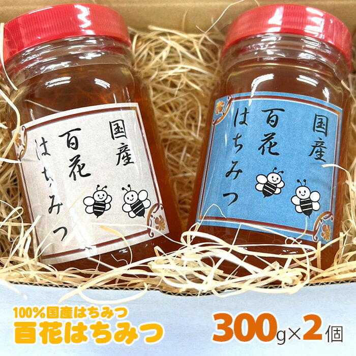 【ふるさと納税】No.394 百花はちみつ　約300g×2個