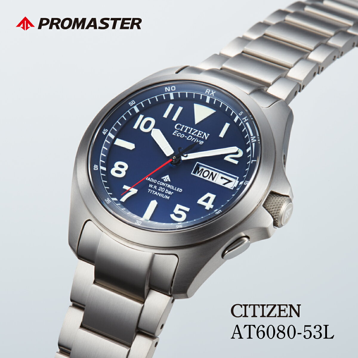 CITIZEN PROMASTER AT6080-53L | シチズン citizen プロマスター 腕時計 時計 正規品 メンズ ビジネス スーツ カジュアル フォーマル 贈答 贈答用 ギフト プレゼント 父の日 国内製造 国産 ソーラー エコドライブ チタニウム 20気圧防水 埼玉県 所沢市