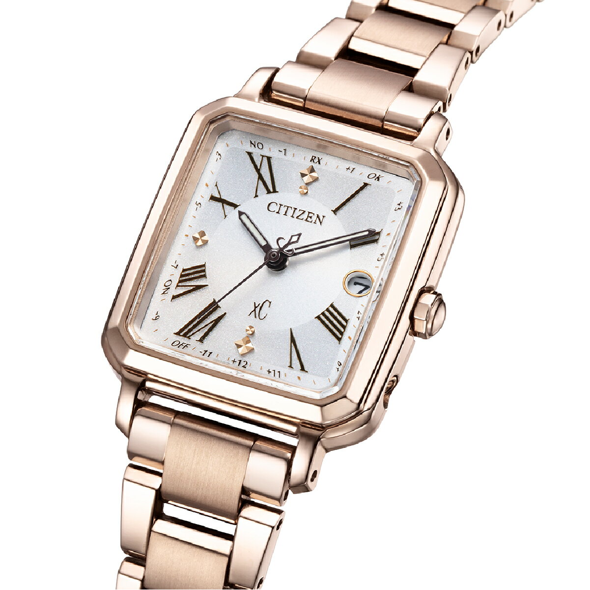 【ふるさと納税】CITIZEN xC ES9506-62A | シチズン citizen クロスシー 腕時計 時計 正規品 レディース ビジネス スーツ カジュアル フォーマル 贈答 贈答用 ギフト プレゼント 母の日 国内製造 国産 電波 ソーラー エコドライブ サファイアガラス チタニウム 埼玉県 所沢市