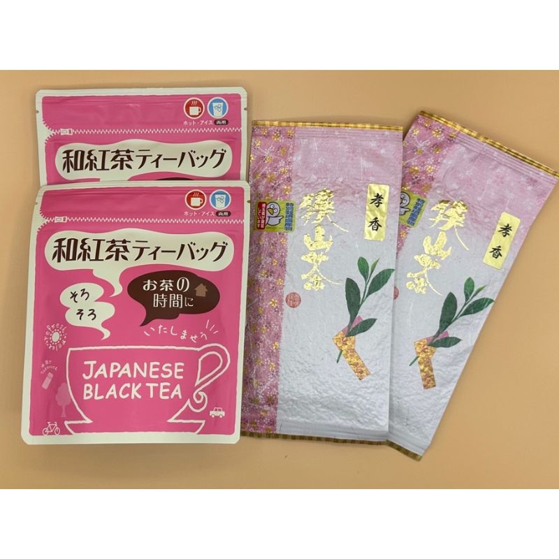 狭山茶と飯能産の紅茶の詰め合わせ箱[52210310] お茶 緑茶 お届け:発注後1〜2週間程度