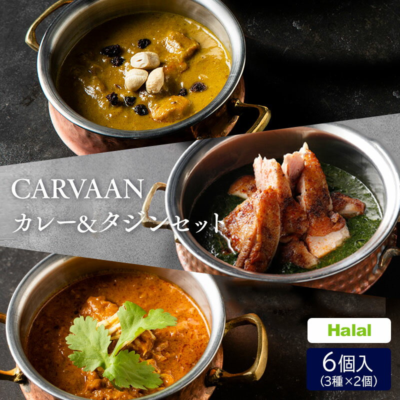 【ふるさと納税】CARVAAN　カレー＆タジンセット　【加工品・惣菜・冷凍・カレー・チキンカレー】　お届け：発注後、2週間程度