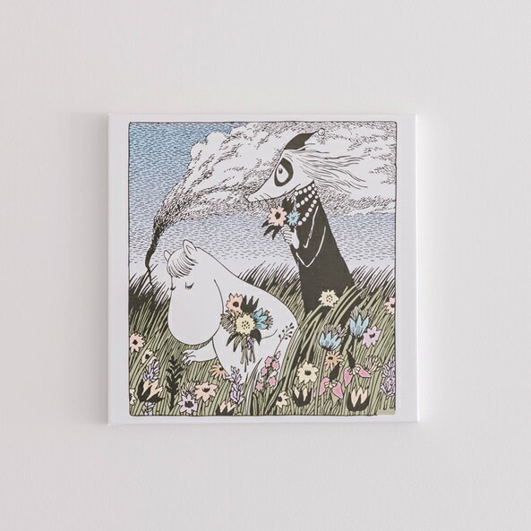 MOOMINVALLEY PARK ファブリックパネルSサイズ(花畑)[52211012] お届け:発注から2か月程度