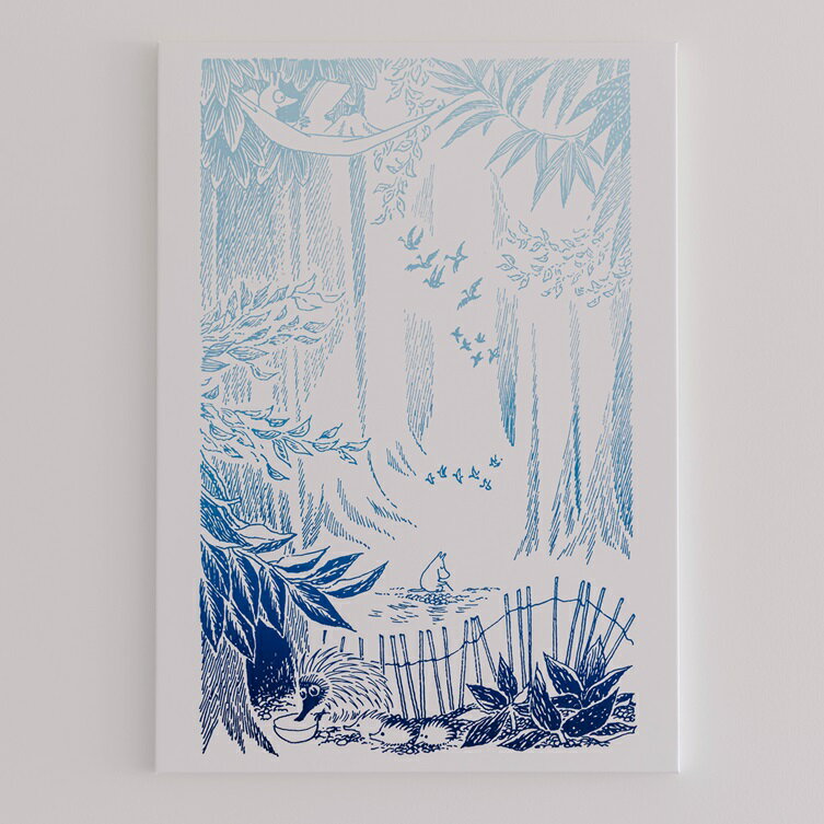 MOOMINVALLEY PARK ファブリックパネルMサイズ(旅立ち)[52211016] お届け:発注から2か月程度