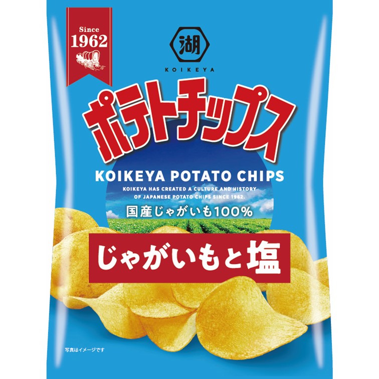 スナック菓子(ポテトチップス)人気ランク25位　口コミ数「0件」評価「0」「【ふるさと納税】湖池屋　ポテトチップス　じゃがいもと塩　60g×12袋」