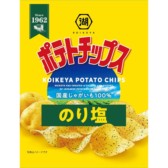 湖池屋 ポテトチップスのり塩 27g×24袋入