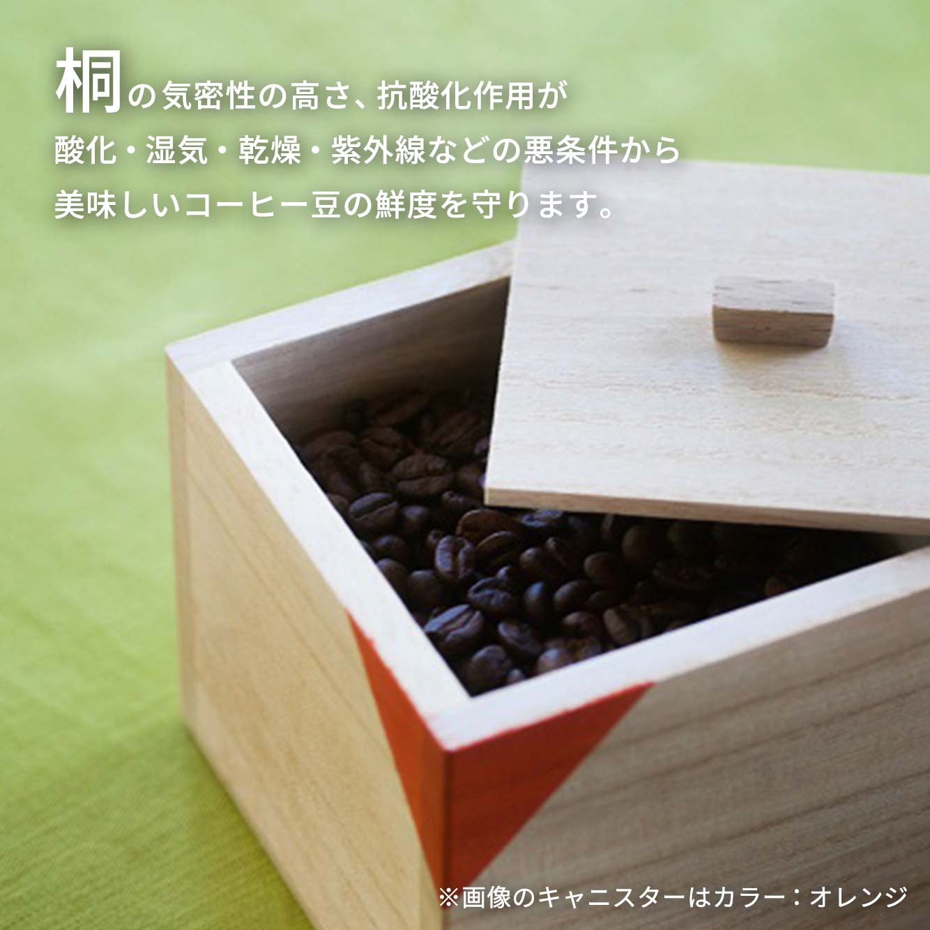 【ふるさと納税】桐CUBEコーヒーキャニスター＜6色から選択＞ コーヒー 保存容器 コーヒー豆 キャニスター 国産 桐 伝統工芸 手作り ハンドメイド ギフト 贈り物 関東 F5K-367