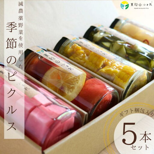 【ふるさと納税】ピクルス 5本 詰め合わせ 季節の野菜 | 漬物 野菜 おつまみ 減農薬栽培 きゅうり 大根 かぶ お酢 和風 洋風 ハニー お土産 ギフト 贈り物 贈答用 サラダ ビネガー 保存食 サイドディッシュ ふぉれ 埼玉県 東松山市 【ふるさと納税】ピクルス 5本 詰め合わせ 季節の野菜 | 漬物 野菜 おつまみ 減農薬栽培 きゅうり 大根 かぶ お酢 和風 洋風 ハニー お土産 ギフト 贈り物 贈答用 サラダ ビネガー 保存食 サイドディッシュ ふぉれ 埼玉県 東松山市