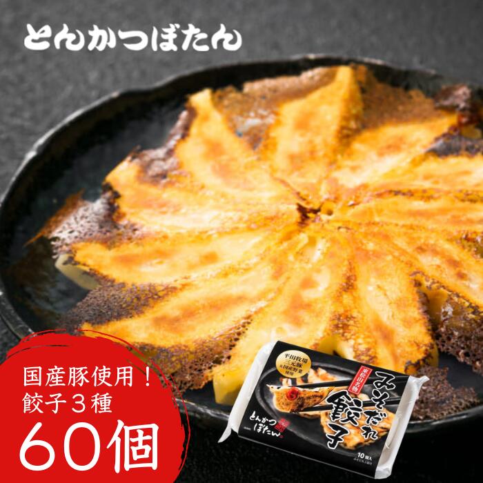 東松山名物 みそだれ餃子 贅沢餃子セット 3種類 60個 餃子 ギョウザ 詰め合わせ 肉餃子 野菜餃子 点心 惣菜 冷凍 送料無料 東松山 埼玉県