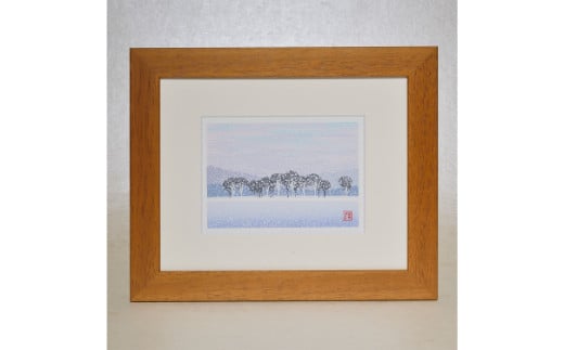 5位! 口コミ数「1件」評価「5」「綿雪の調べ（インチ）」 ／ 版画 芸術 美術 風景 自然 送料無料 埼玉県 東松山 バージョン 美しい ギャラリー アーティスト アート ･･･ 