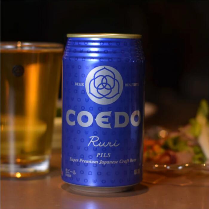 【ふるさと納税】 コエドビール 缶 24本【 瑠璃 】 ( 350ml × 24本 ) 計 8,400ml ｜ COEDO コエド クラフトビール 地ビール お酒 ビール 缶ビール BBQ キャンプ アウトドア 宅飲み 家飲み 晩酌 父の日 母の日 ギフト 贈り物 お中元 お歳暮 贈答品 手土産 おもたせ 東松山