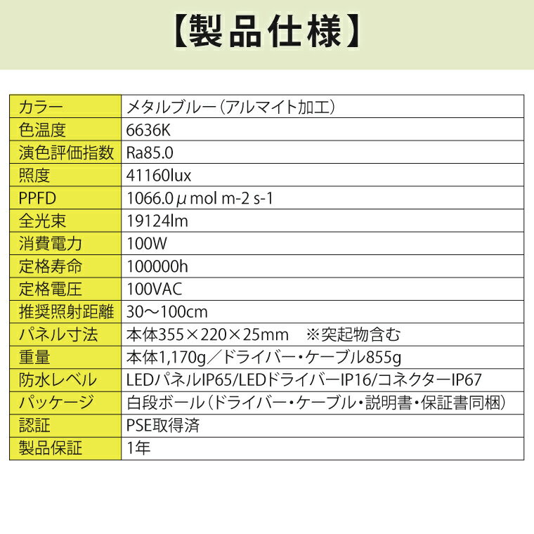 【ふるさと納税】あらゆる植物・野菜・果樹に使用できる広角照射モデル　植物育成ライト「ヘリオスグリーンLED　PRO（HGP-101）」(BN013)