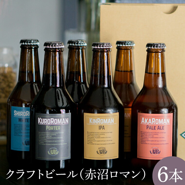 クラフトビール（赤沼ロマン）330ml×6本入(CO001）