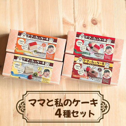 No.343 ママと私のケーキ　4種セット ／ スイーツ チョコ ストロベリー チーズ カスタード 送料無料 埼玉県