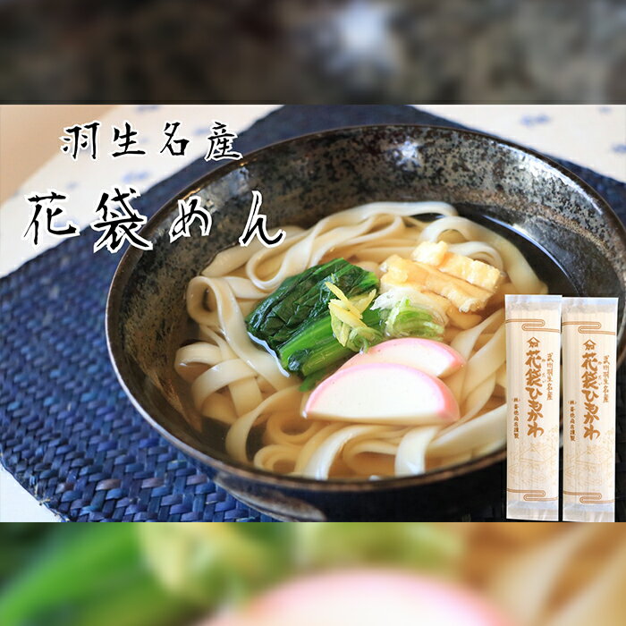 6位! 口コミ数「0件」評価「0」 うどん 平打ち 乾麺 40人前 (200g×20入) 老舗 明治六年創業 武州羽生名産 花袋ひもかわ