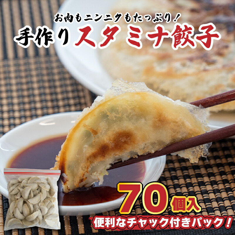 13位! 口コミ数「0件」評価「0」 餃子 冷凍 生餃子 専門店 「うまみ家」 スタミナ餃子 70個 惣菜 点心 中華 手作り おつまみ おかず 惣菜 焼くだけ 簡単調理 中華･･･ 