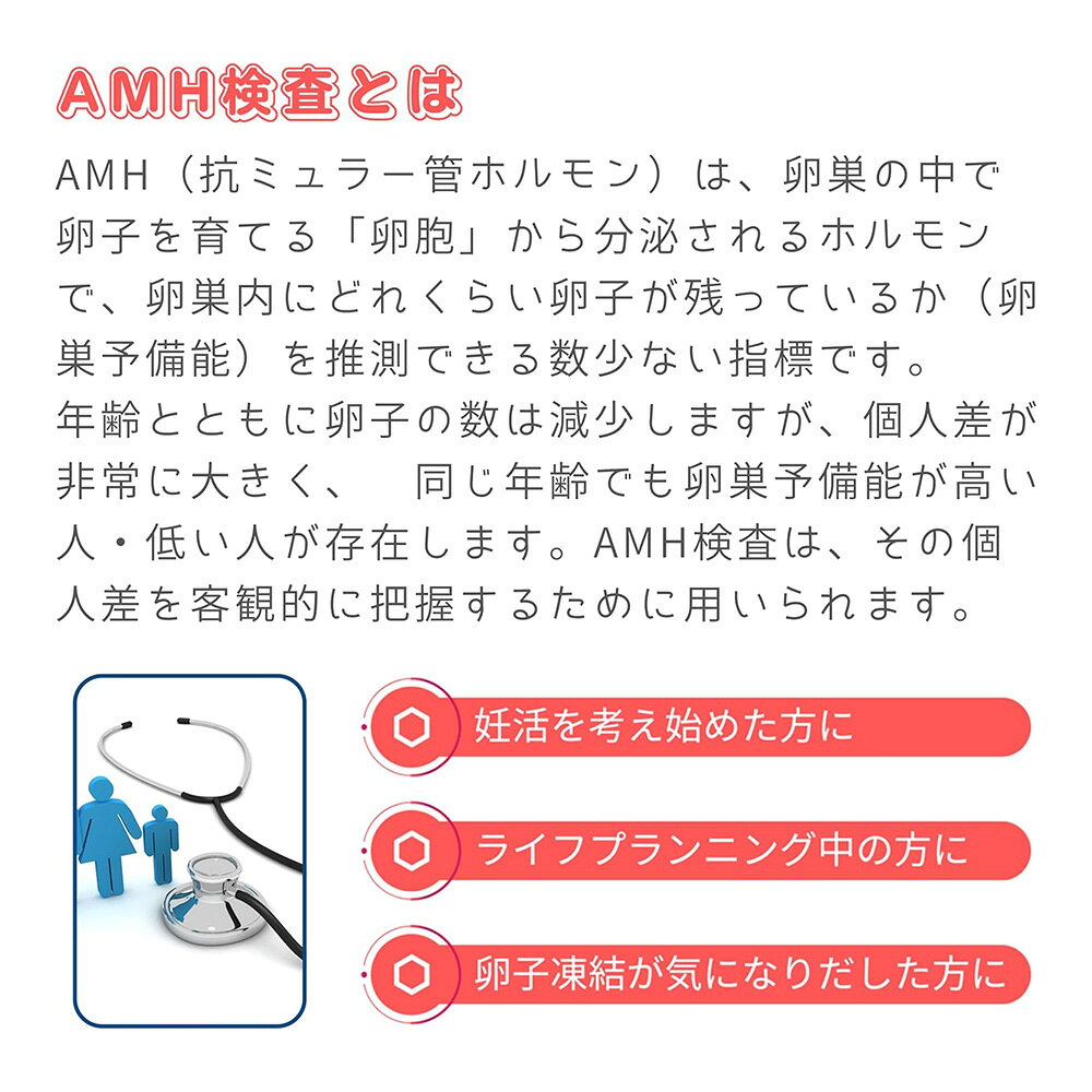 【ふるさと納税】郵送　AMH検査キット ／ 妊活 女性妊活 郵送検査 自宅検査 ライフ...
