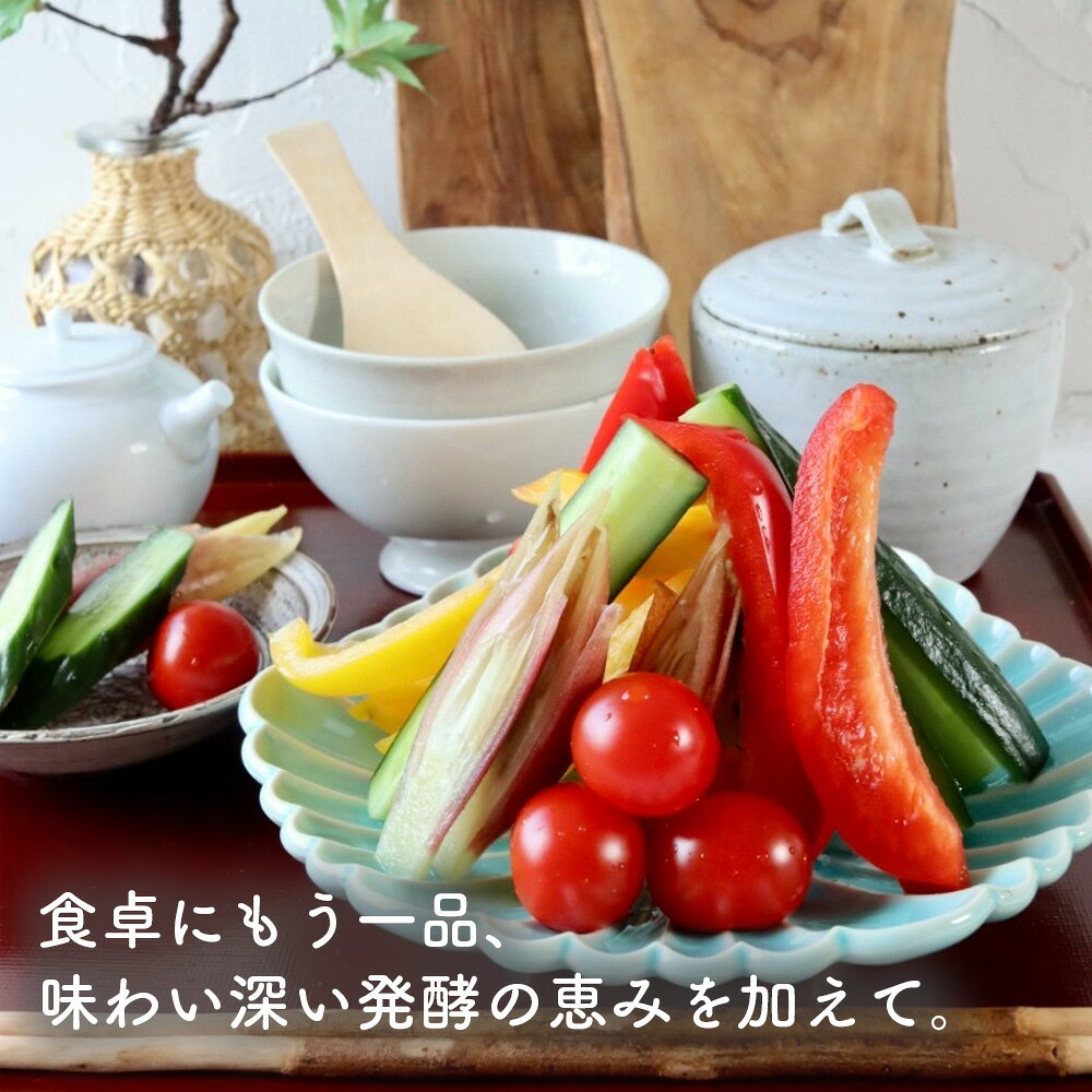 【ふるさと納税】【コラボC】発酵ぬかどこ1kg×2＆夏の有機野菜3～4品 ／ ぬか漬け ...