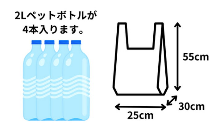 【ふるさと納税】持ち手付きポリ袋 L 8枚×100箱　【 雑貨 日用品 厚め しっかりした 便利 レジ袋 食品 保存 BOXタイプ キッチン お得 】