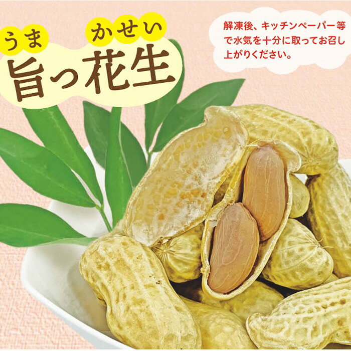 【ふるさと納税】 旨っ花生　500g|落花生 豆 おつまみ おおまさり 大粒 送料無料 ...