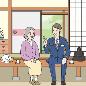 【ふるさと納税】No.266 郵便局のみまもりサービス「みまもり訪問サービス(12か月)」 / 日本郵便 郵便局社員 見守り 毎月一回 自宅訪問 生活状況確認 家族 両親 故郷 越谷市内 送料無料 埼玉県