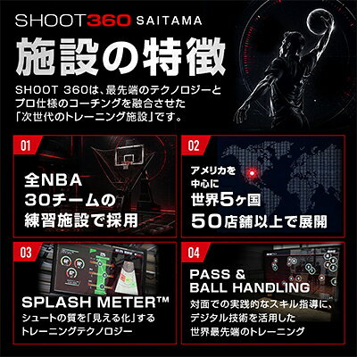 【ふるさと納税】【SHOOT360 SAITAMA】最新バスケットボールトレーニング体験チケット　60分　1名分【1735194】 f112241-toda-10000332 埼玉県戸田市 サンプル画像2