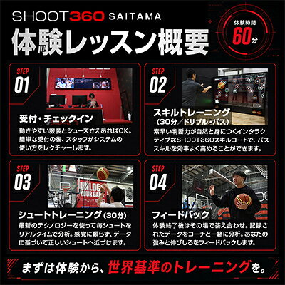 【ふるさと納税】【SHOOT360 SAITAMA】最新バスケットボールトレーニング体験チケット　60分　2名分【1735196】 f112241-toda-10000333 埼玉県戸田市 サンプル画像3