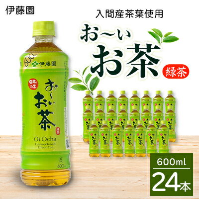 入間産茶葉使用　PETお〜いお茶緑茶　600ml×24本【1400383】