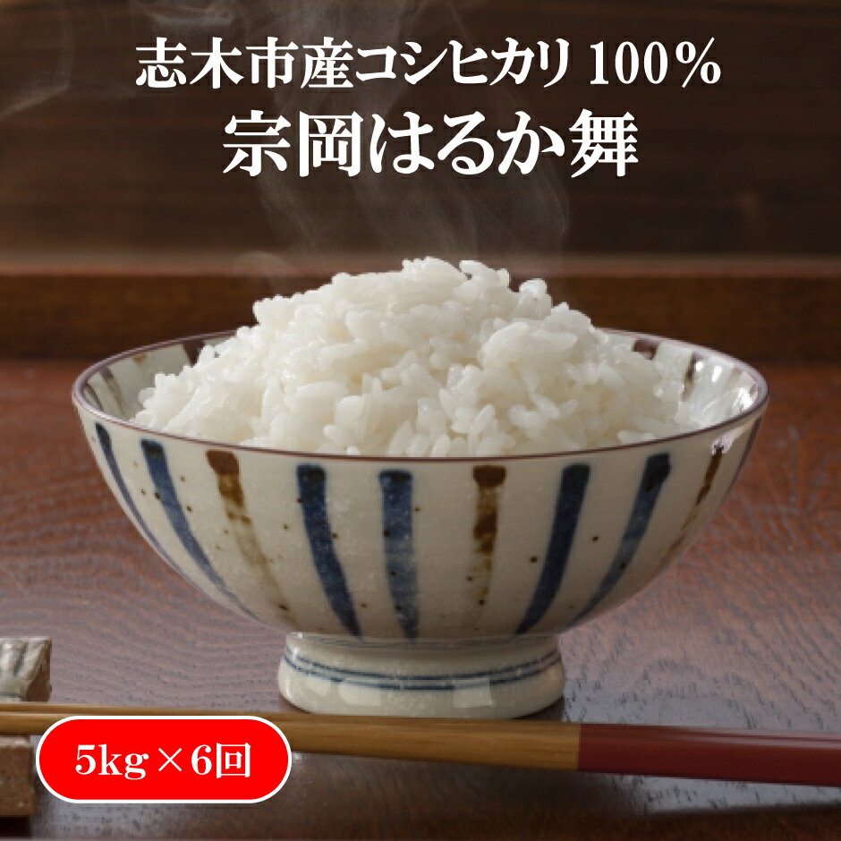 2位! 口コミ数「0件」評価「0」志木市産コシヒカリ「宗岡はるか舞」定期便5kg×6回