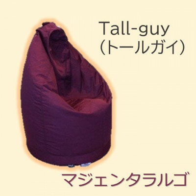 【ふるさと納税】1人掛け屋内外兼用ビーズソファ Tall-guy(トールガイ)　マジェンタラルゴ【1356152】