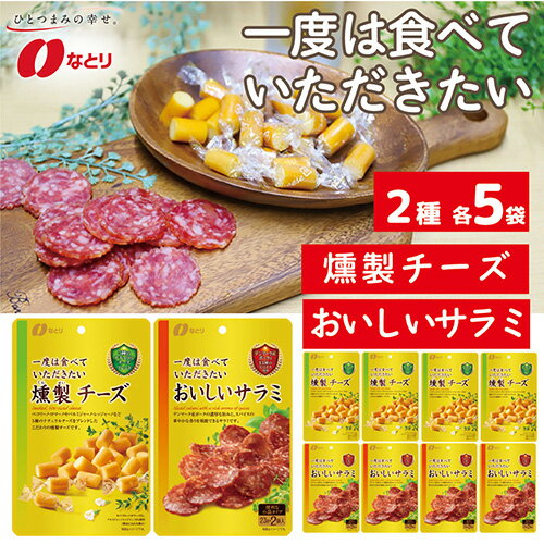 なとり 一度は食べていただきたい 燻製チーズ&おいしいサラミ / オツマミ おやつ 酒の肴 家飲み 送料無料 埼玉県