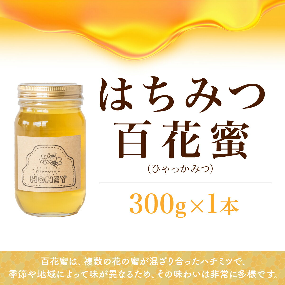【ふるさと納税】北本産 巣みつ入り 百花はちみつ セット 300g×2瓶 根津ぶんぶーん農園 | はちみつ 蜂蜜 ハチミツ HONEY ハニー 百花 トースト 国産 ホットケーキ パンケーキ 健康 朝食 プレゼント 高級 贈答 贈り物 埼玉県 北本市