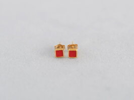 七宝焼き 七宝ピアス 赤 四角 埼玉県北本市 ピアス ふるさと納税 七宝焼き 七宝ピアス 赤 四角 埼玉県北本市 ピアス ふるさと納税