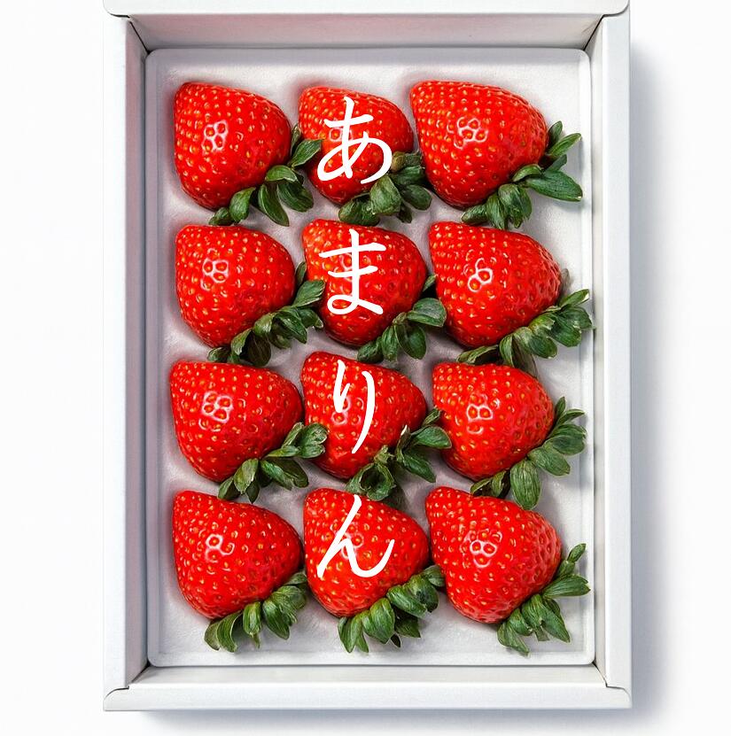 【ふるさと納税】0010‐046　富士見市産の苺（あまりん）約430g（9粒:12粒:15粒）