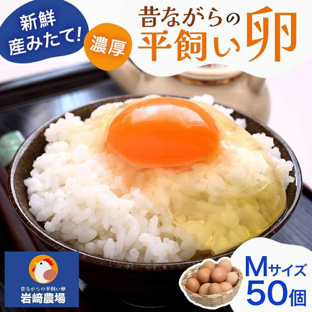 4位! 口コミ数「0件」評価「0」平飼い卵 50個入 Mサイズ　【 鶏卵 食材 卵料理 卵かけごはん お菓子作り 玉子焼き 朝食 ランチ お弁当 夕飯 】