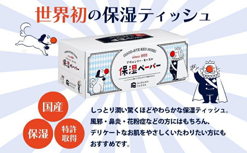 【ふるさと納税】定期便 2ヵ月 保湿ペーパー アヴォンリーキース ボックスティッシュ 10箱 河野製紙 ティッシュ ペーパー ちり紙 やわらかい まとめ買い 備蓄 日用品 常備品 消耗品 大容量 防災 花粉症 鼻炎 埼玉県 蓮田市