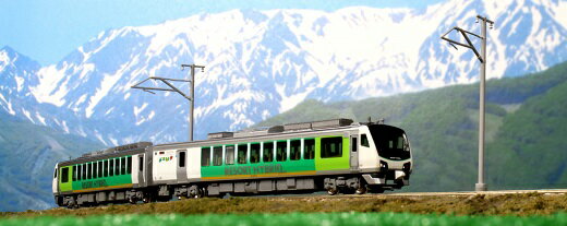 【ふるさと納税】F009-23 Nゲージ[信州の山々を仰ぐハイブリッド列車！リゾートビューふるさと車両セット（動力付き）]のサムネイル