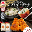 【ふるさと納税】餃子のはながさ 定期便 隔月2回 ホワイト餃子16個×2パック 冷凍 中華 点心 B級グルメ ご当地 野菜 おつまみ おかず 簡単調理 時短 豚肉 ポーク 大きめ ジューシー ギフト お取り寄せ 日高市