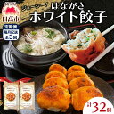 【ふるさと納税】餃子のはながさ 定期便 隔月3回 ホワイト餃子16個×2パック 冷凍 中華 点心 B級グルメ ご当地 野菜 おつまみ おかず 簡単調理 時短 豚肉 ポーク 大きめ ジューシー ギフト お取り寄せ 日高市