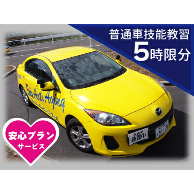 【ふるさと納税】普通車 技能教習チケット(5時限分)+スーパー安心プラン【1232468】