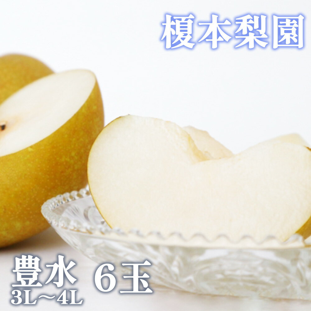 【ふるさと納税】【先行予約】果汁したたる榎本梨園自慢の完熟梨 豊水6玉(3L~4L)【2025年9月上旬より発送】 【11246-0062】