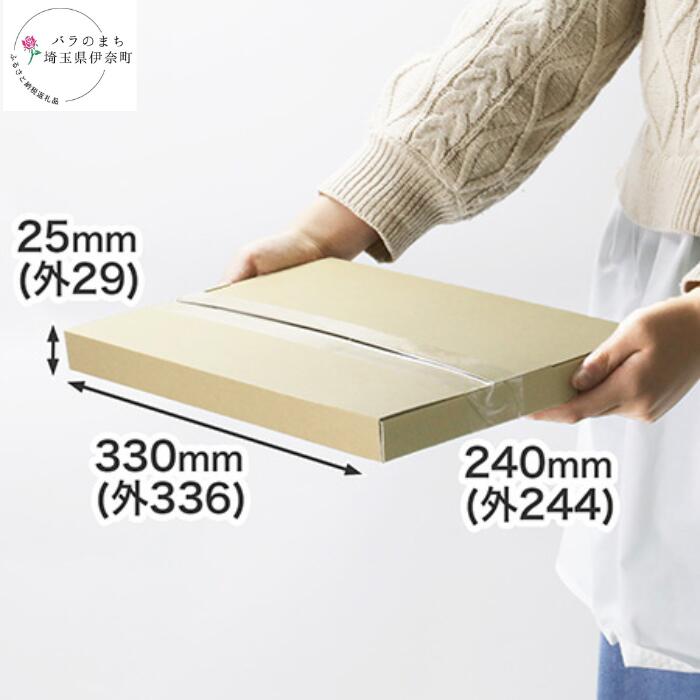 [A4/厚さ3cm/両面茶]定番ダンボール箱(クリックポスト最大)20枚入り