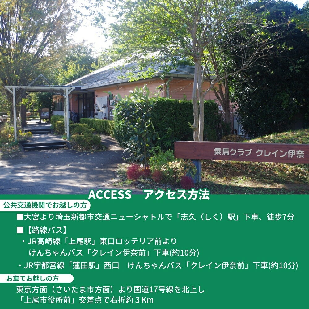 【ふるさと納税】クレイン伊奈 乗馬スクール 1回コース［30分］選べる人数 1名コース ペアコース( 2名 ）乗馬体験 埼玉県 伊奈町 f113018-ina-10000130 埼玉県伊奈町 サンプル画像3
