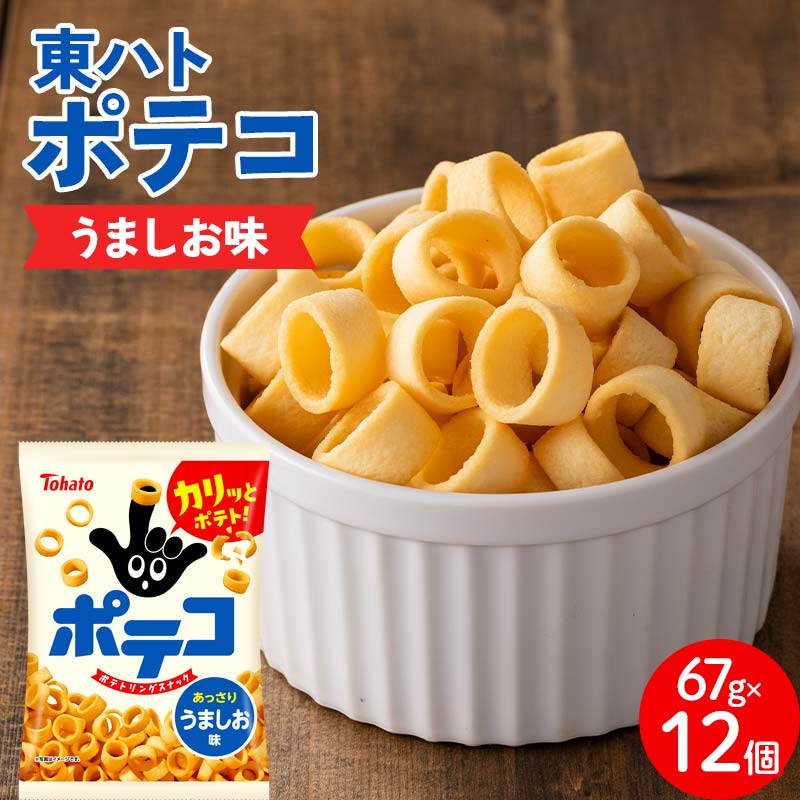 【ふるさと納税】東ハト ポテコ うましお味 67g×12個 スナック菓子 FAA-206