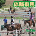 【ふるさと納税】体験乗馬　メンバー体験コース