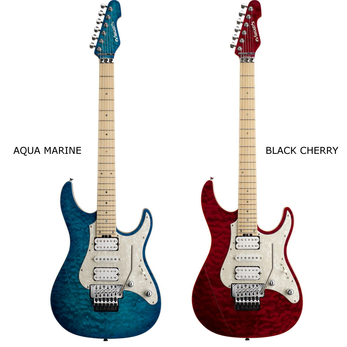 【ふるさと納税】エレキギター EDWARDS E-SN-150FR AQUA MARINE/BLACK CHERRY