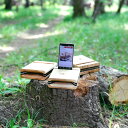 【ふるさと納税】木製スマートフォンスタンド・スピーカー【三富