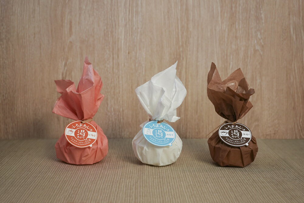 【ふるさと納税】湯あがりミルクチーズケーキ工房「ふろまあじゅ」食べ比べセット(ミルク味×3、いちご味×1、コーヒー味×1、丸ごとみかん味×1)