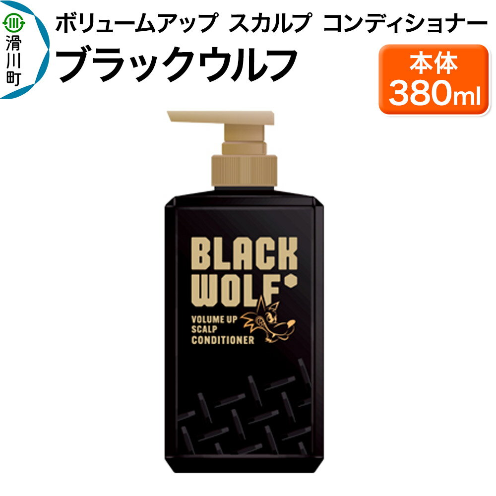 大正製薬 ブラックウルフ(BLACK WOLF) ボリュームアップ スカルプ コンディショナー 本体 380mL×1本